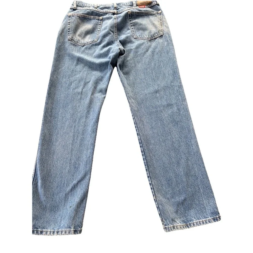 Vintage Wrangler Jeans Mens 36x32 Faded Blue Denim Western Cowboy Workwear